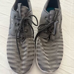 SUPER Attractive /Sperry Men's Gray Weave Patterned Sneaker